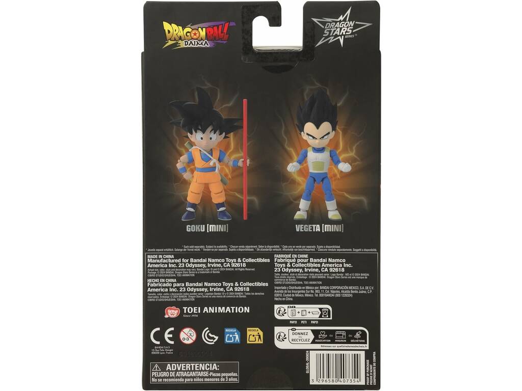 Mini-figure Vegeta de Dragon Ball Daima Dragon Stars Series