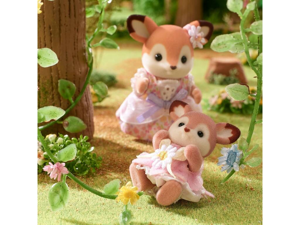 Sylvanian Families Le cerf dans la balançoire Bébés