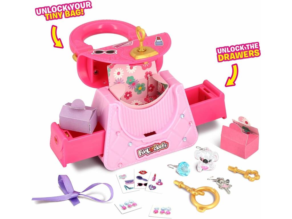 FunLockets Mini porte-monnaie secret avec surprises