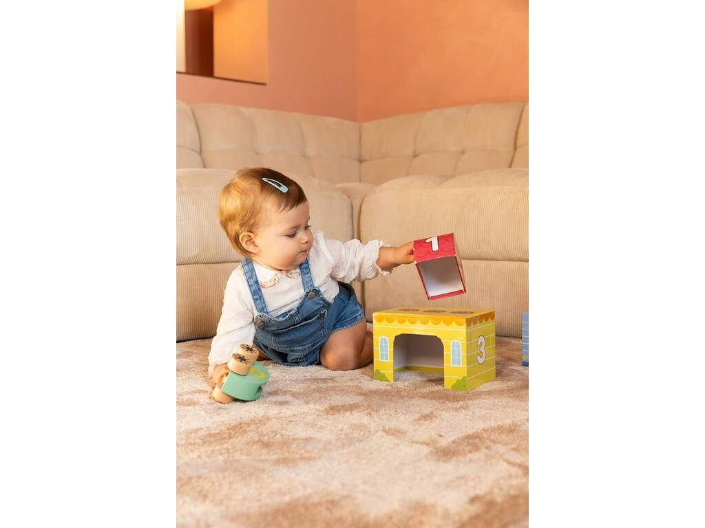My First Toys con Coche y Sonajero de Madera