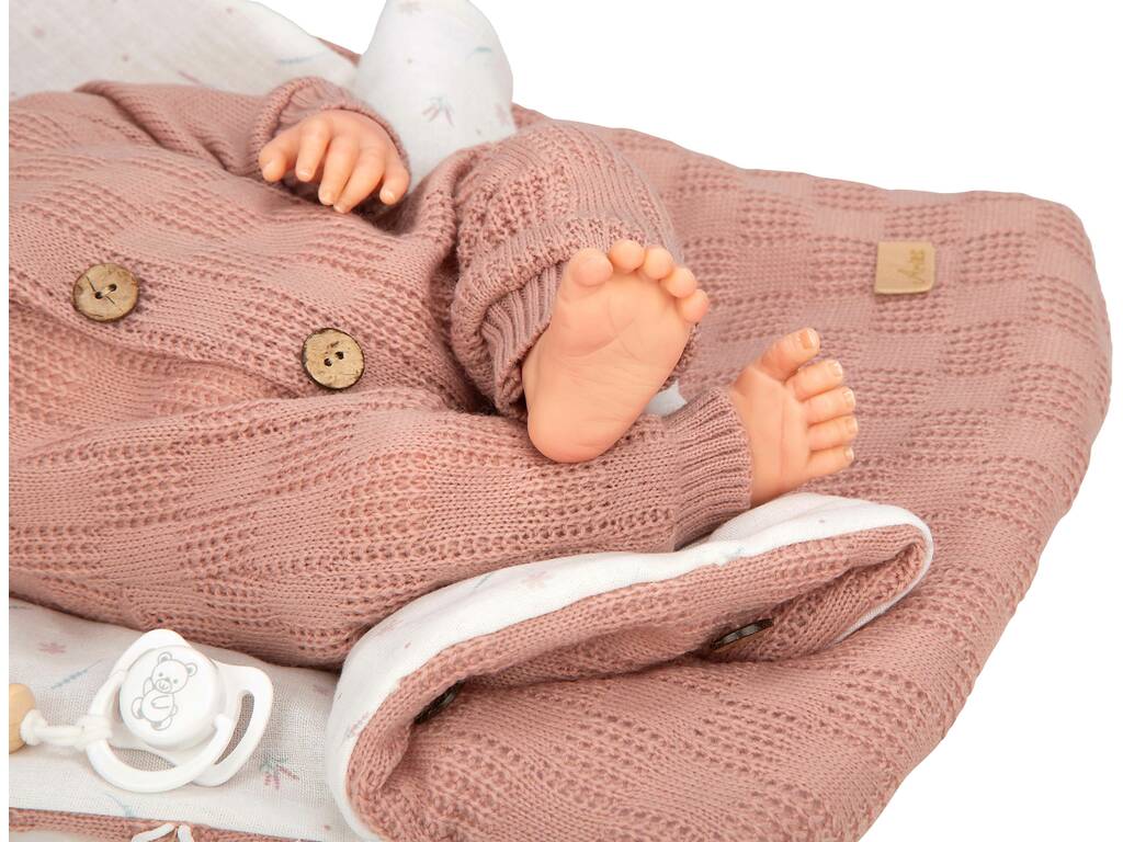 Poupée Reborn Elba de 40 cm avec sac de couchage