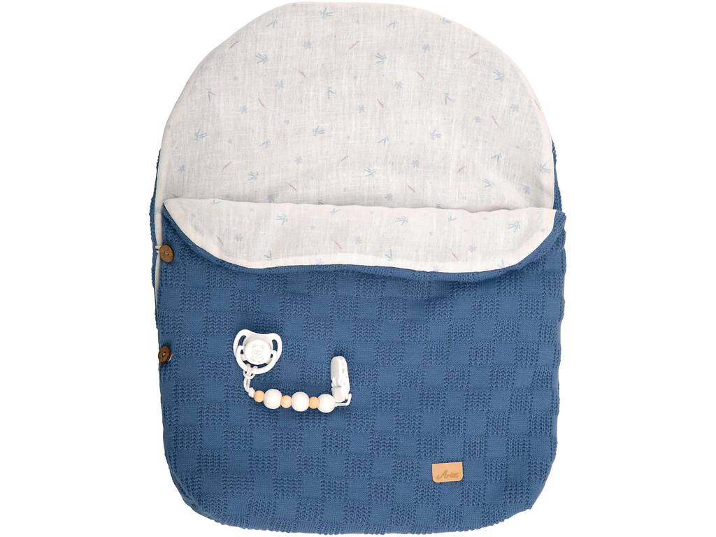 Poupée Reborn Alberto de 40 cm avec sac de couchage bleu