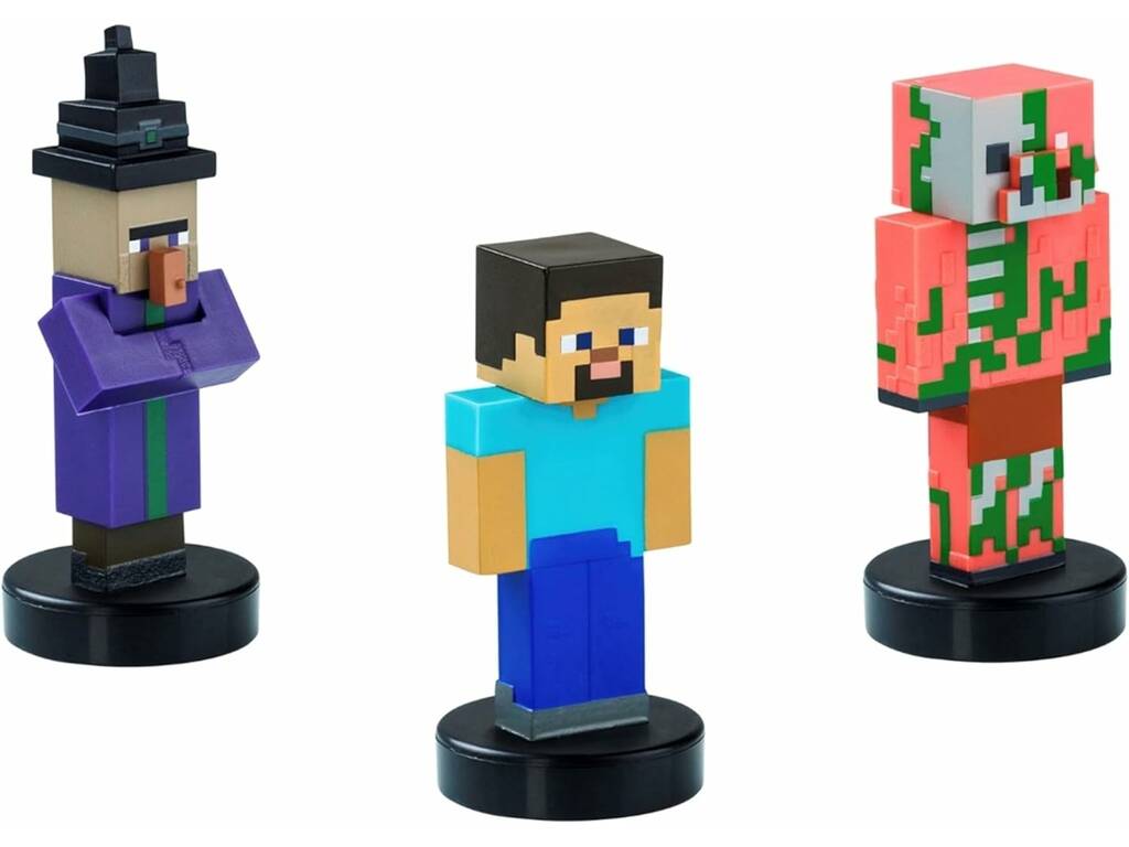 Minecraft - Lot de 3 figurines estampillées