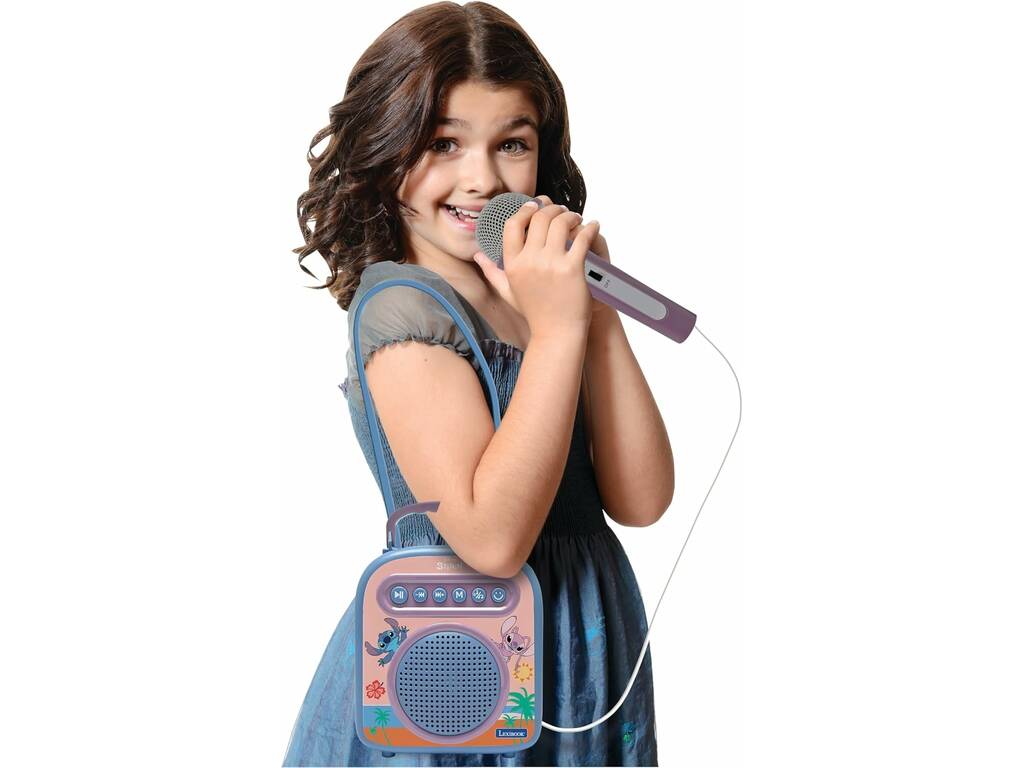 Enceinte Bluetooth Disney Stitch Karaoké avec 2 microphones