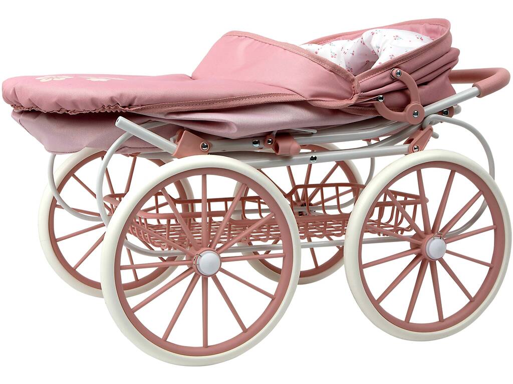Poussette pour poupées avec capote Elegance et sac