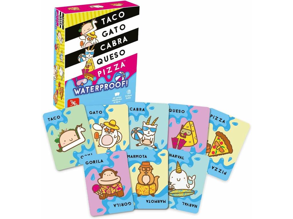 Taco Gato Cabra Queso Pizza Waterproof