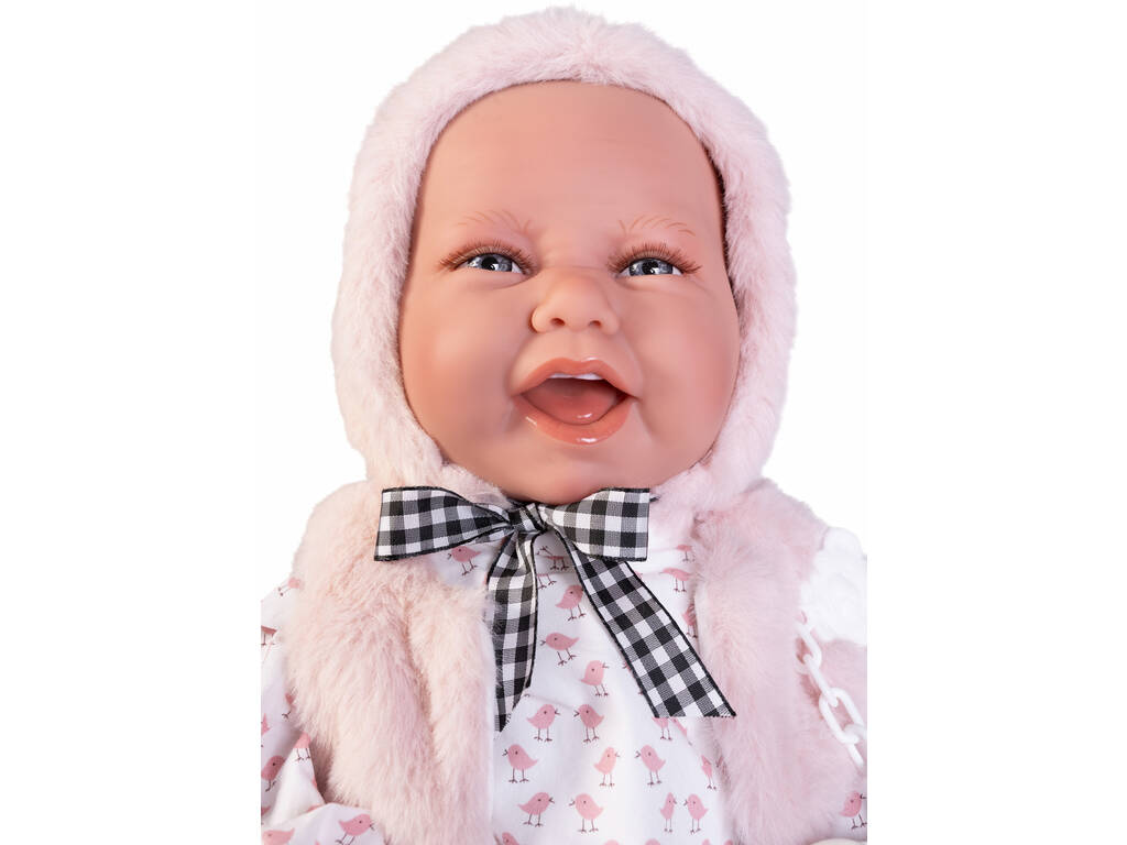 Poupée bébé nouveau-né Carla 42 cm avec gilet