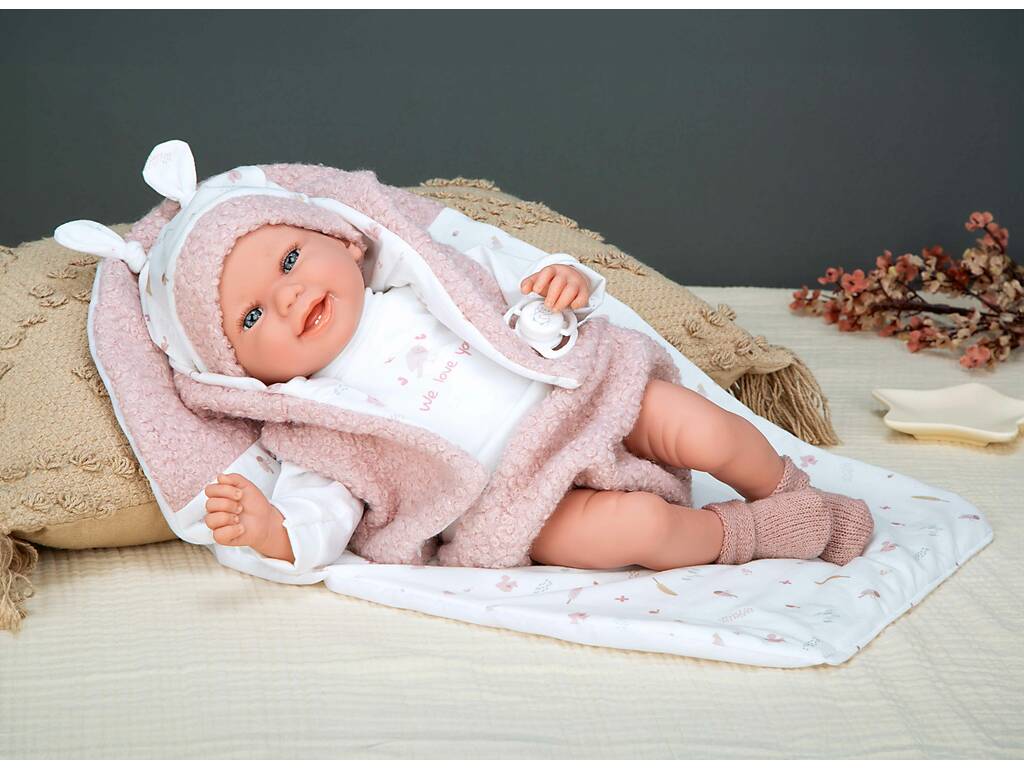Elegance Newborn Baby Doll Colin 40 cm avec coussin
