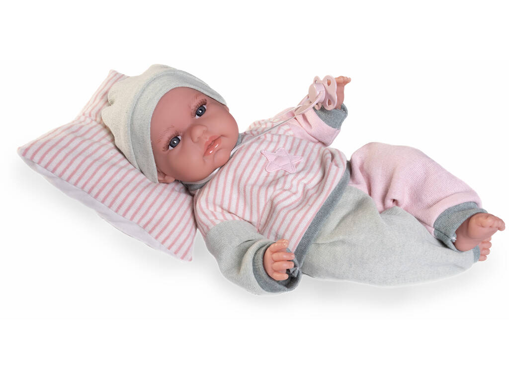 Poupée Toneta Babillage de 34 cm avec pyjama