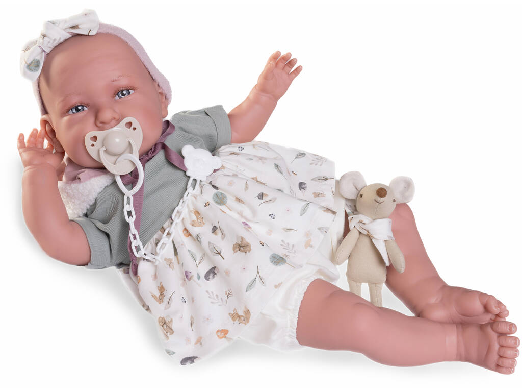 Poupée Bébé Mon premier Reborn Daniela Peluche 52 cm