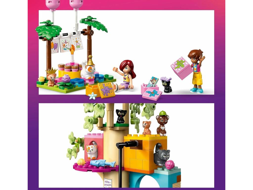 Fête d'anniversaire des amis Lego et maison de l'arbre Felina