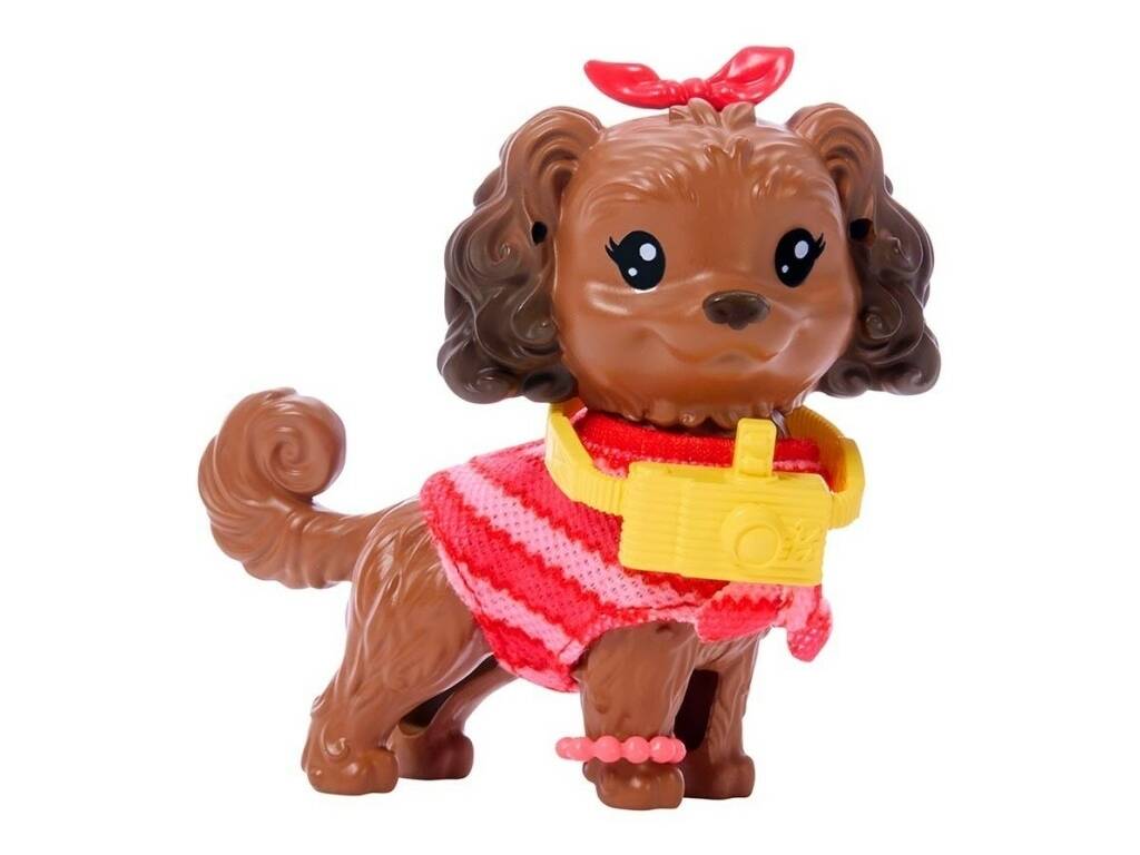 Barbie Twinning Looks Muñeca Look Rojo con Perro