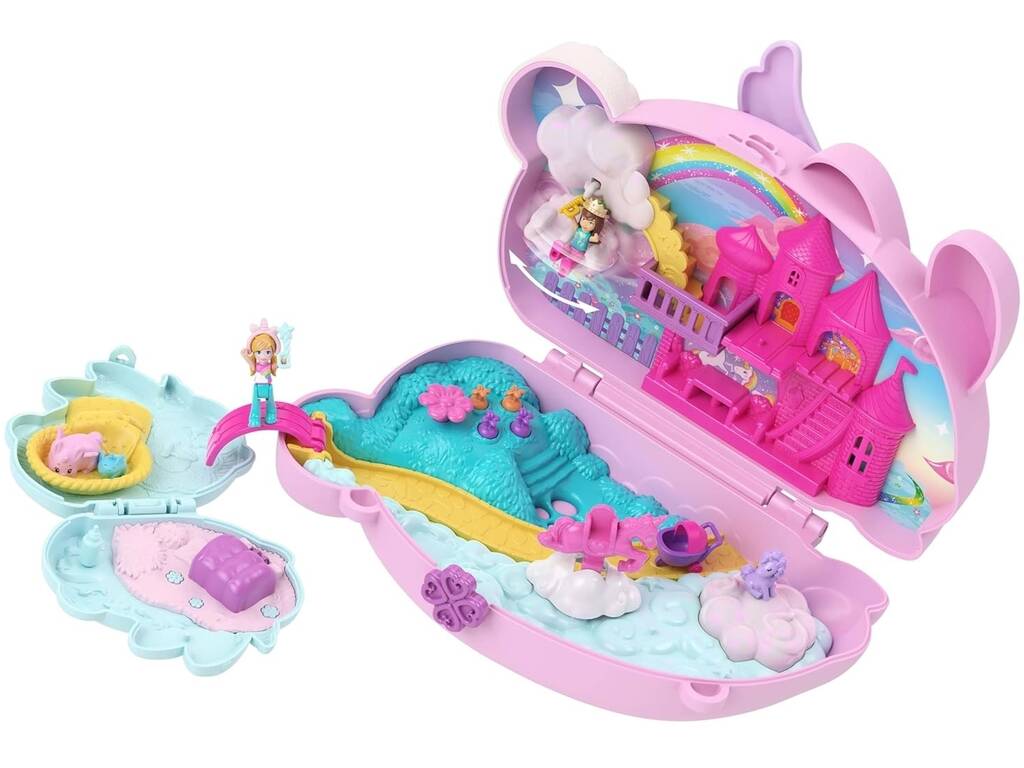 Polly Pocket Trousse 2 en 1 Amusement avec des lapins