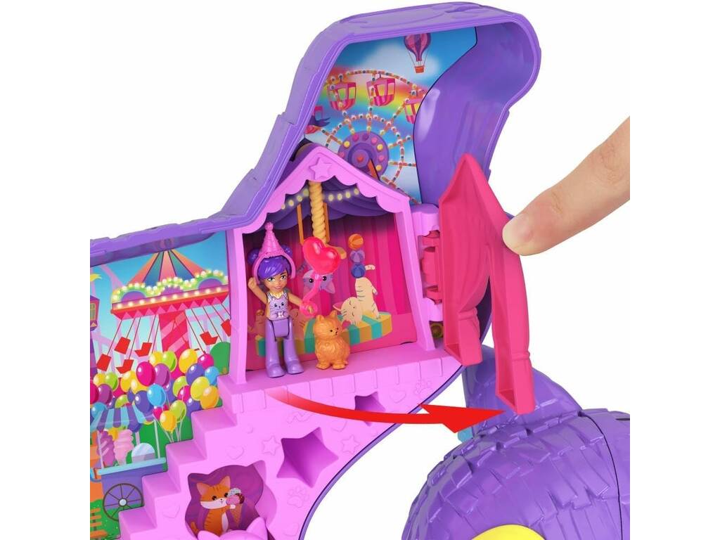 Polly Pocket Mini Dolls Partyland Coffre à chat