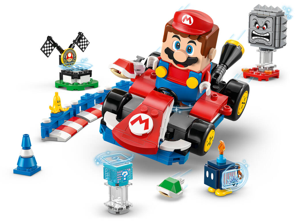 Lego Super Mario Mariokart Mario interactif et kart standard