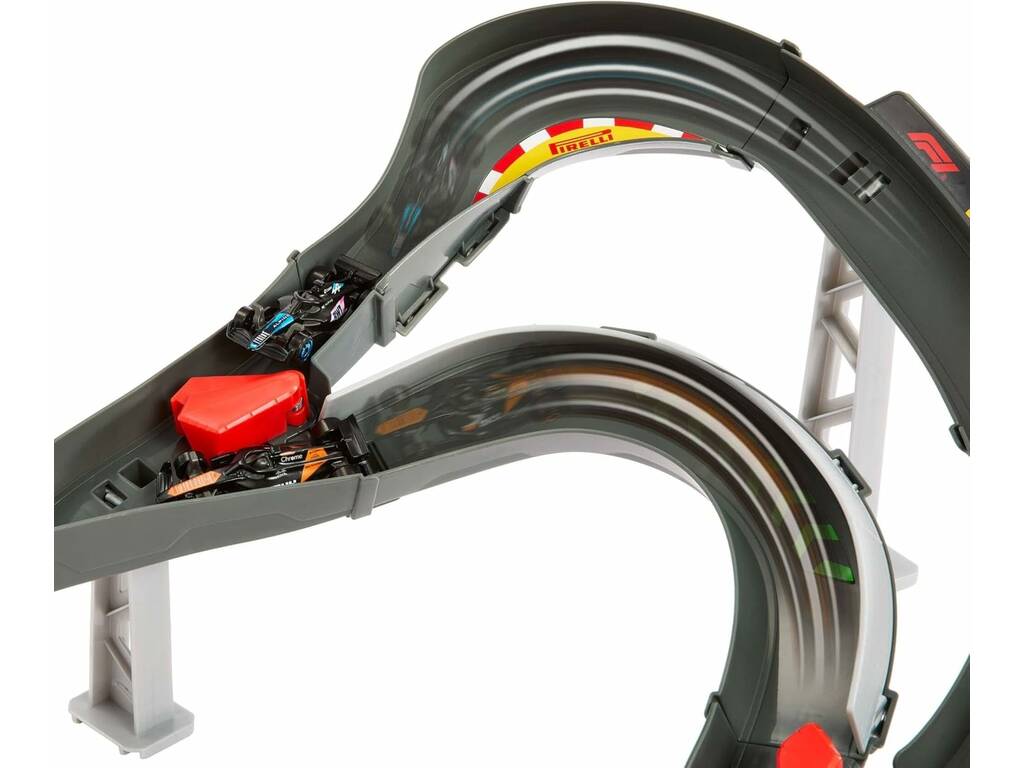 Circuit Hot Wheels Racing Formula 1 Sprint Race avec 3 voitures