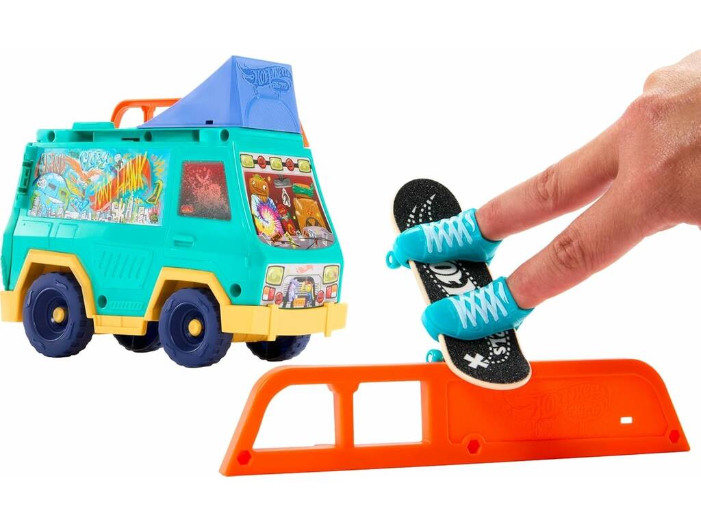Hot Wheels Skate Van Tony Hawk avec accessoires
