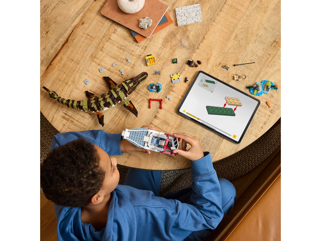 Lego Jurassic World Rebirth Mission navale : Mosasaurus à construire
