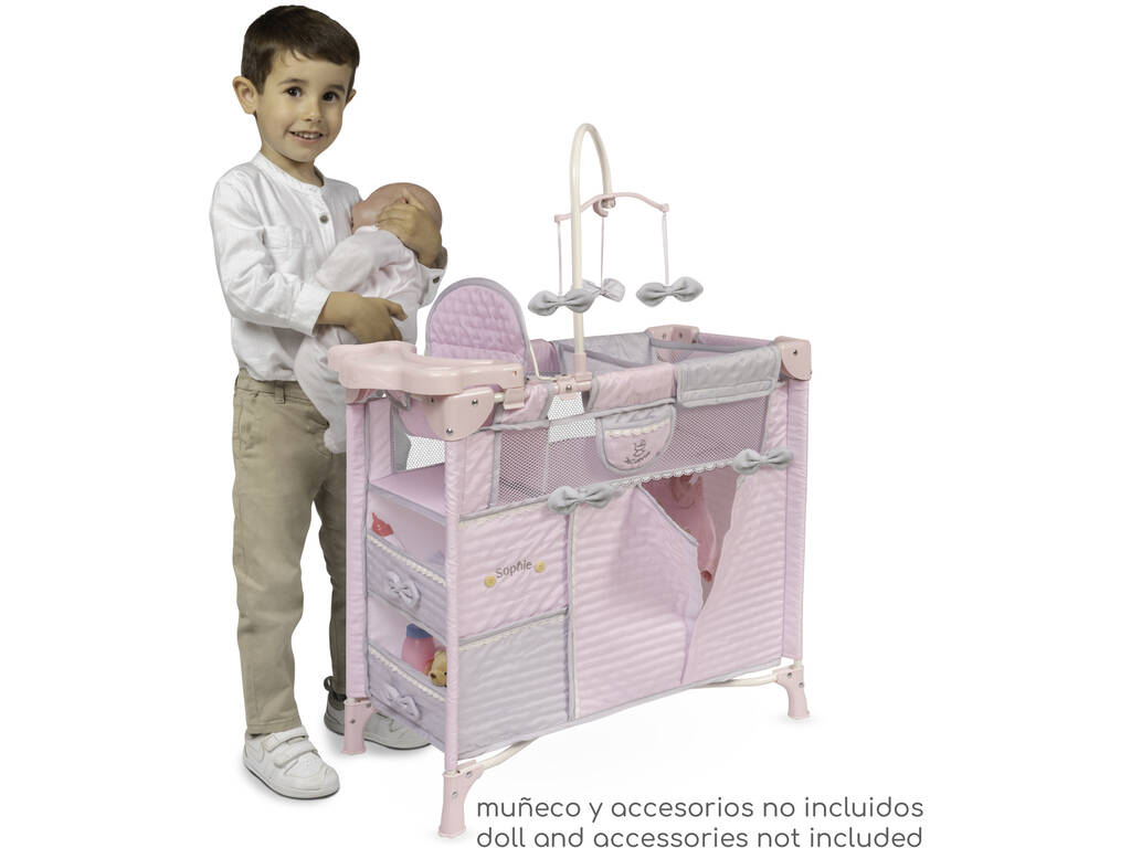 Armoire à langer pliable Sophie avec accessoires