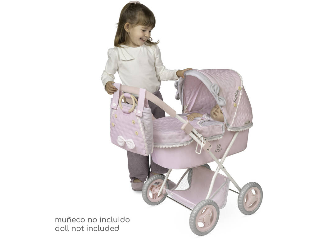 Poussette pliable Sophie avec sac et ombrelle