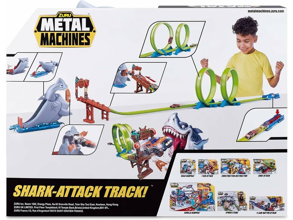 Zuru Metal Machines Playset Shark-Attack Track con Vehículo