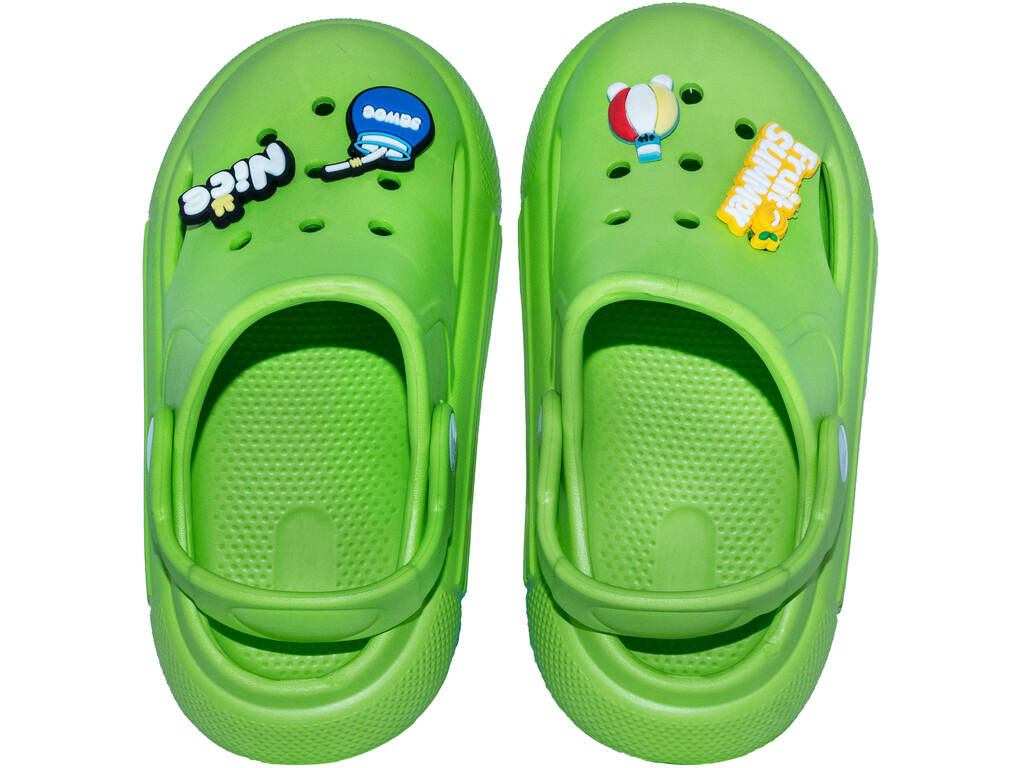 Sabots perforés EVA pour enfants, vert, taille 26