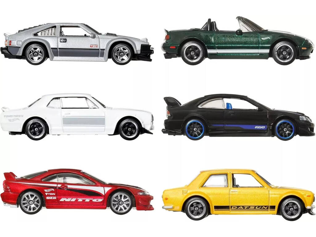 Hot Wheels Premium Silver Series Multipack Exclusivo 6 Coches Streets Of Japan