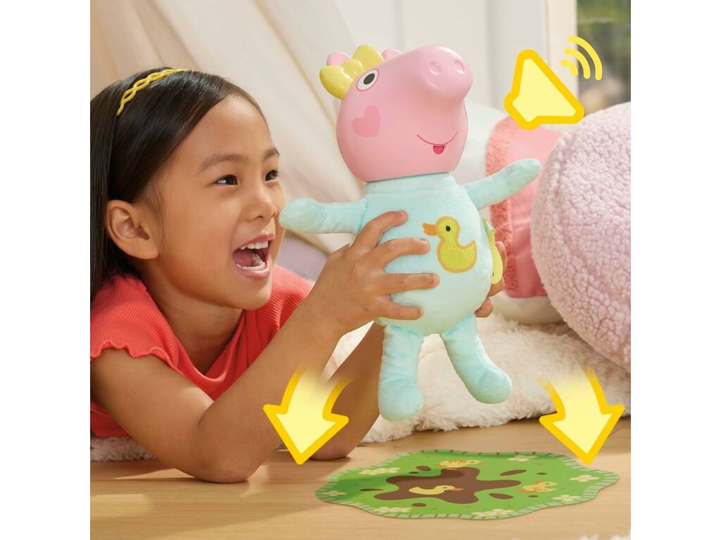 Peppa Pig Evie Grognements et câlins de 20 cm avec sons