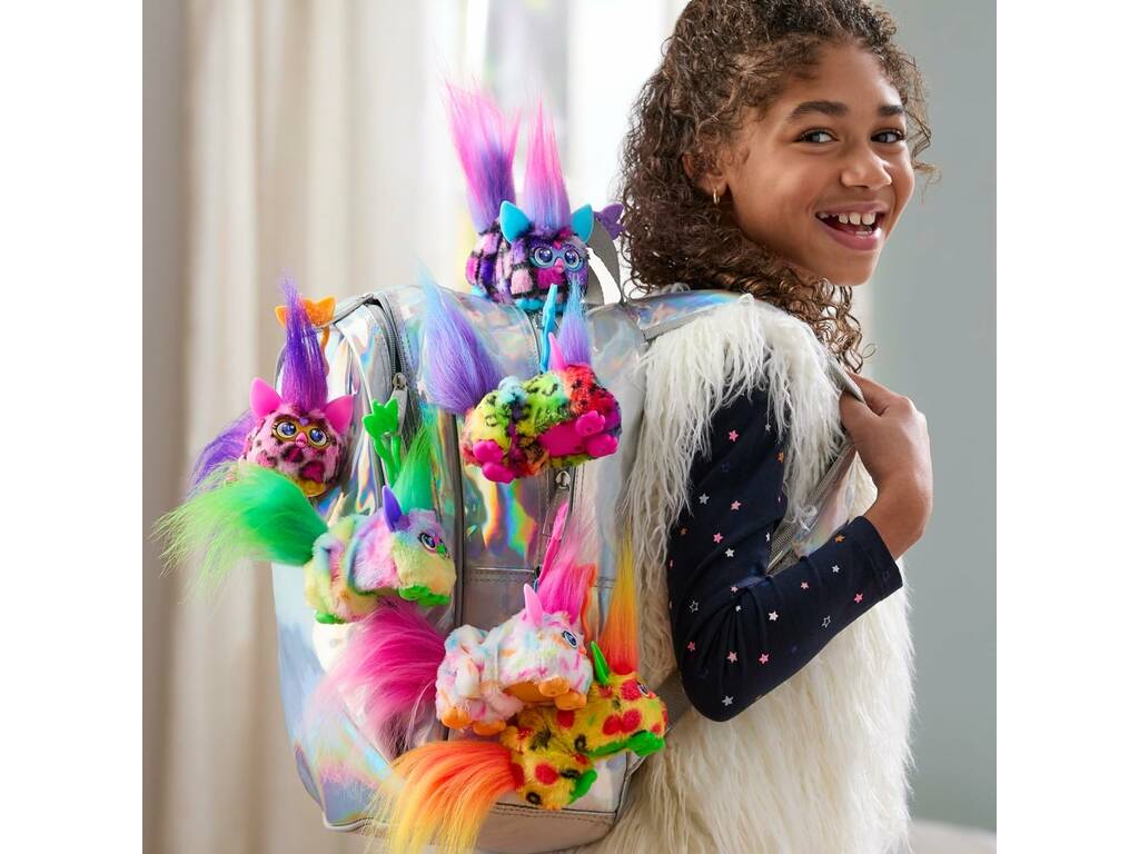 Furby Furblets DJ Peluche Can-Dee-Swirl avec sons