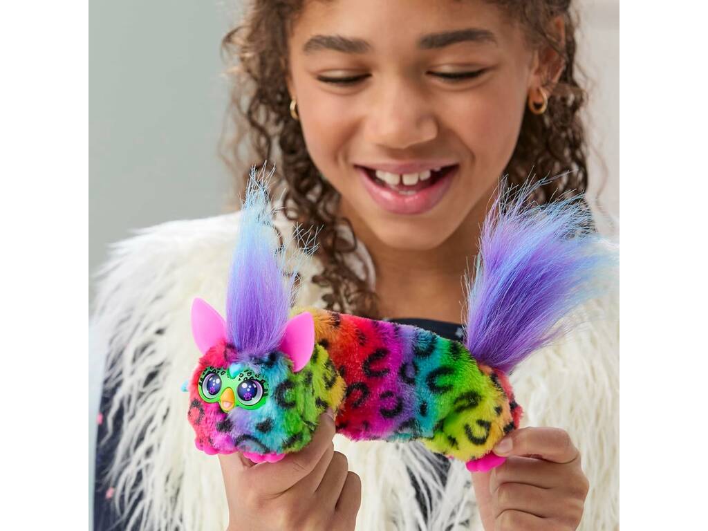 Furby Furblets DJ Peluche Rain-Bow-Kat avec sons