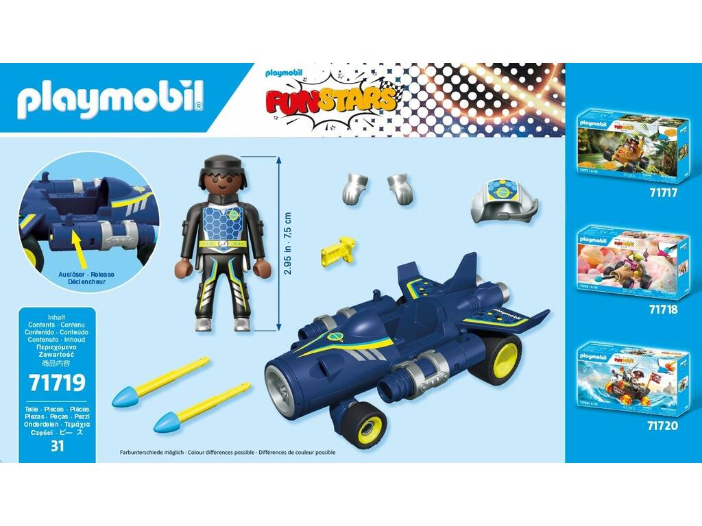 Playmobil FunStars Racing avion spatial