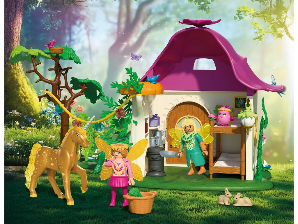 Playmobil Casa de Hadas con Unicornio Dorado