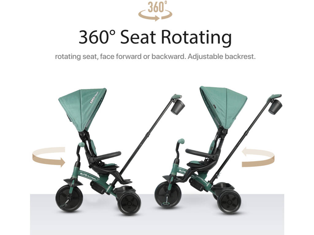 Triciclo Elite Platinum 6 en 1 Asiento Giratorio