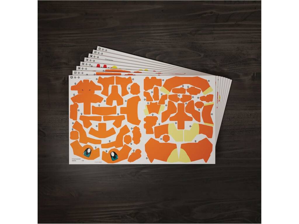 Puzzle 4D Build Pokémon Figura Charmander de 241 Piezas