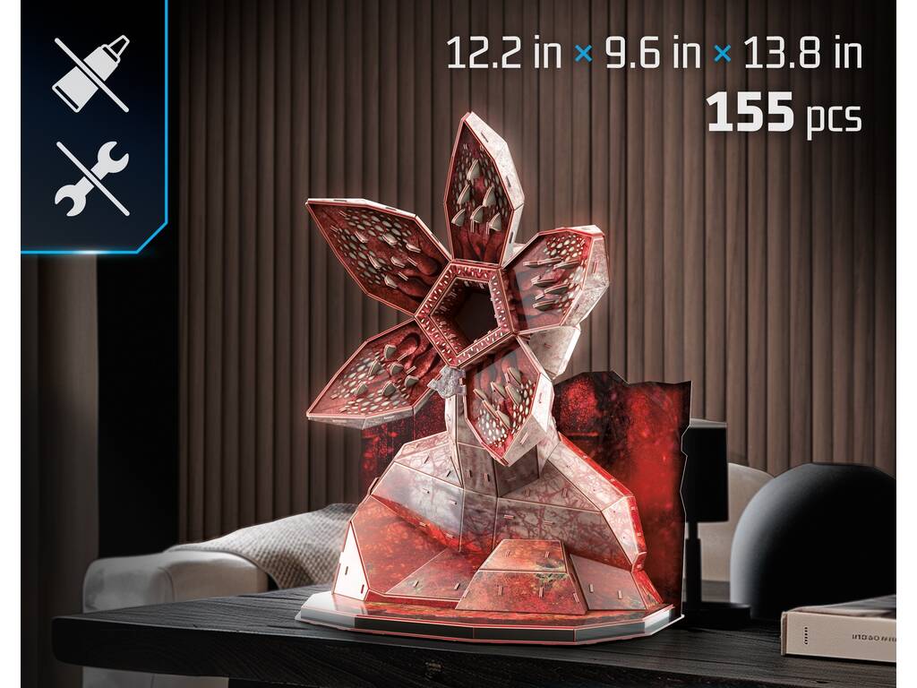 Puzzle 4D Build Stranger Things Demogorgon 155 pièces