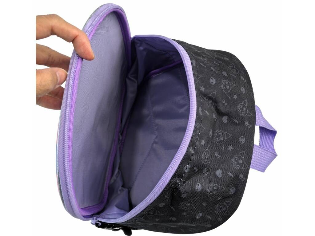 Kuromi Mochila Pré-escolar 3D de 30x26x8 cm