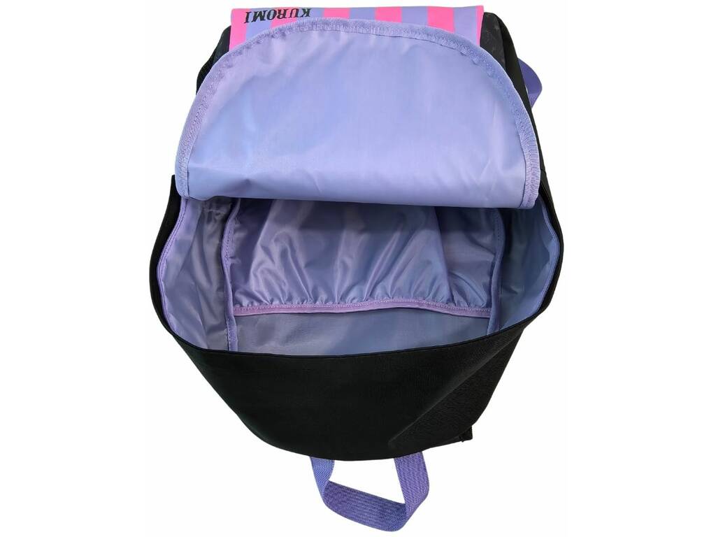 Sac à dos Kuromi avec rembourré adaptable au chariot 42X31X13,5 cm