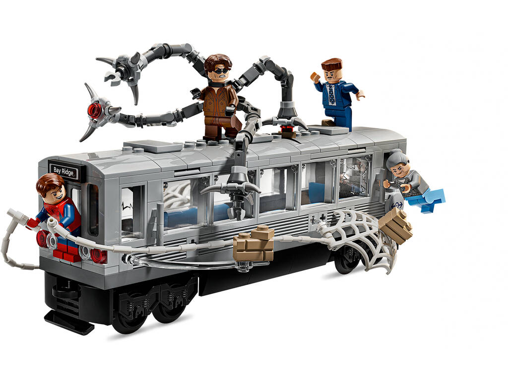 Lego Super Heroes Marvel Spiderman Vs Doc Ock Escena del Tren Subterraneo