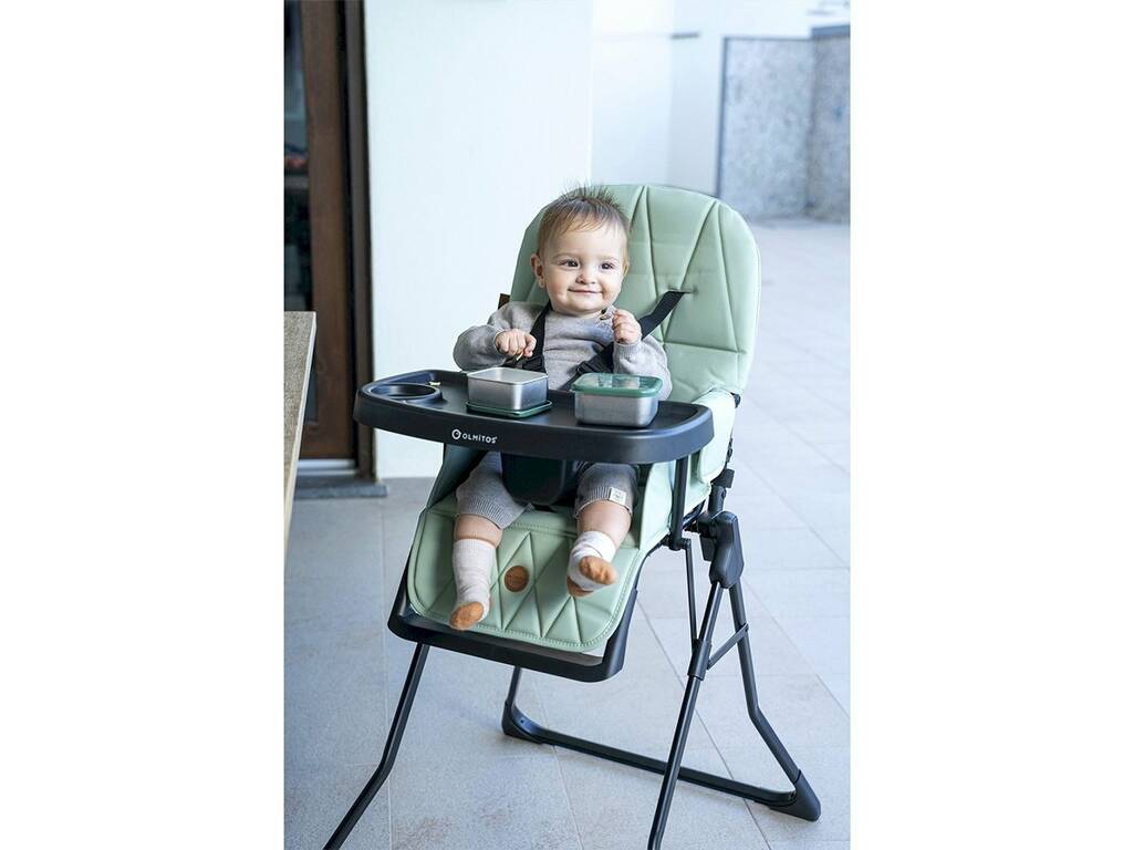 Chaise haute pliante Minna verte