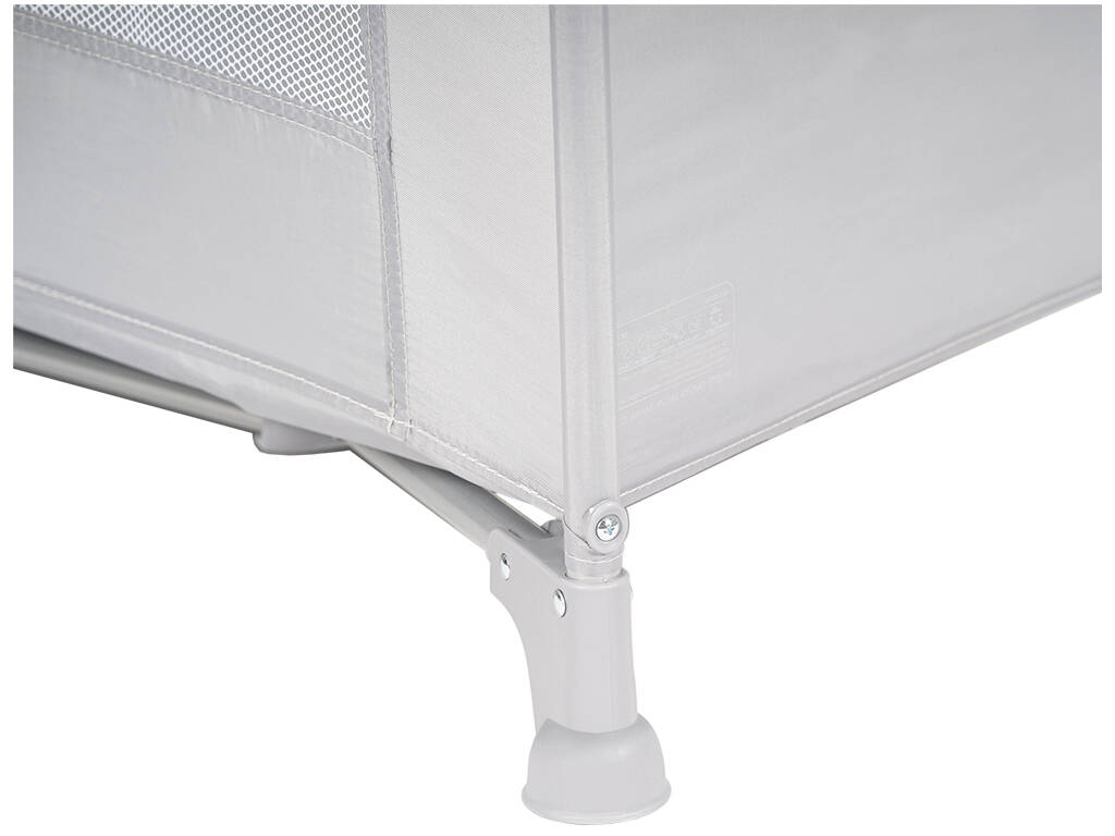 Lit de voyage basique gris clair 79 x 66 x 126 cm