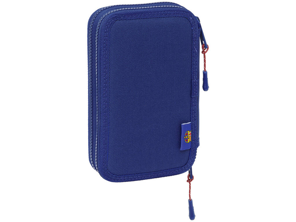 Trousse à crayons double 29 pièces F.C. Barcelona