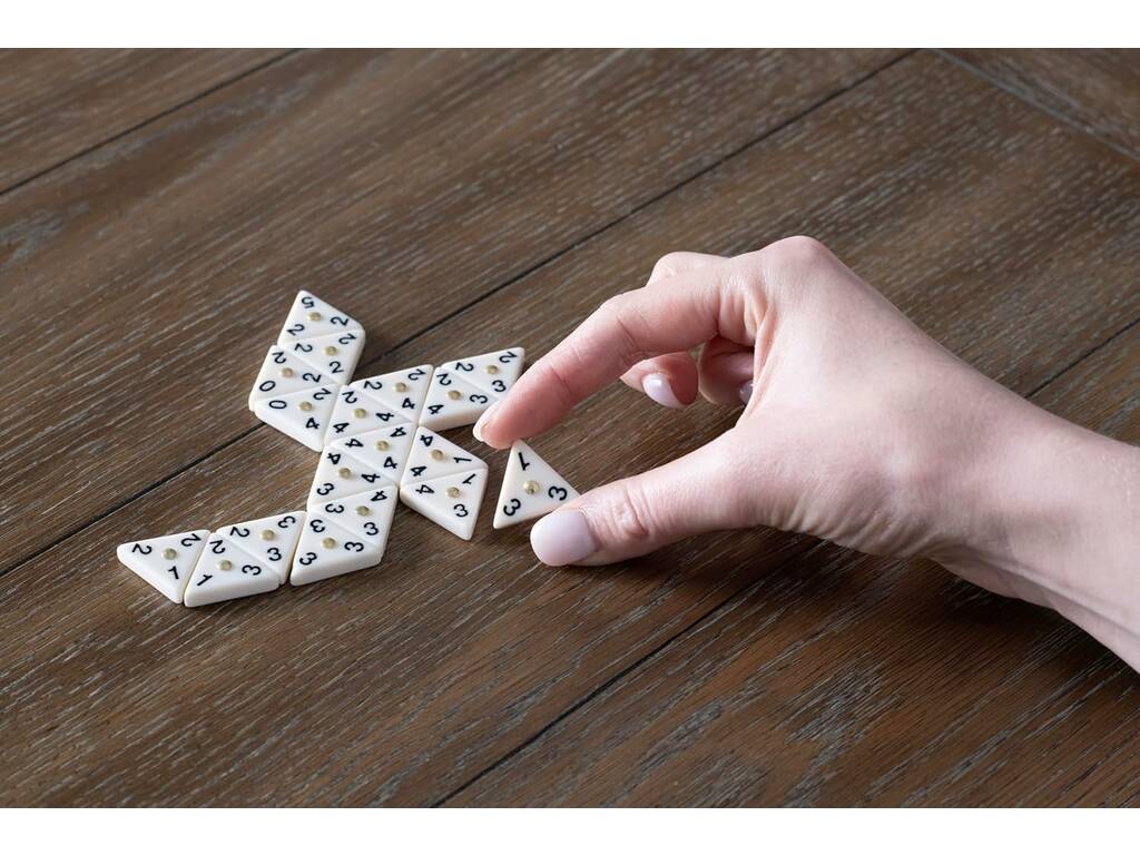 Triominos de voyage avec étui en métal