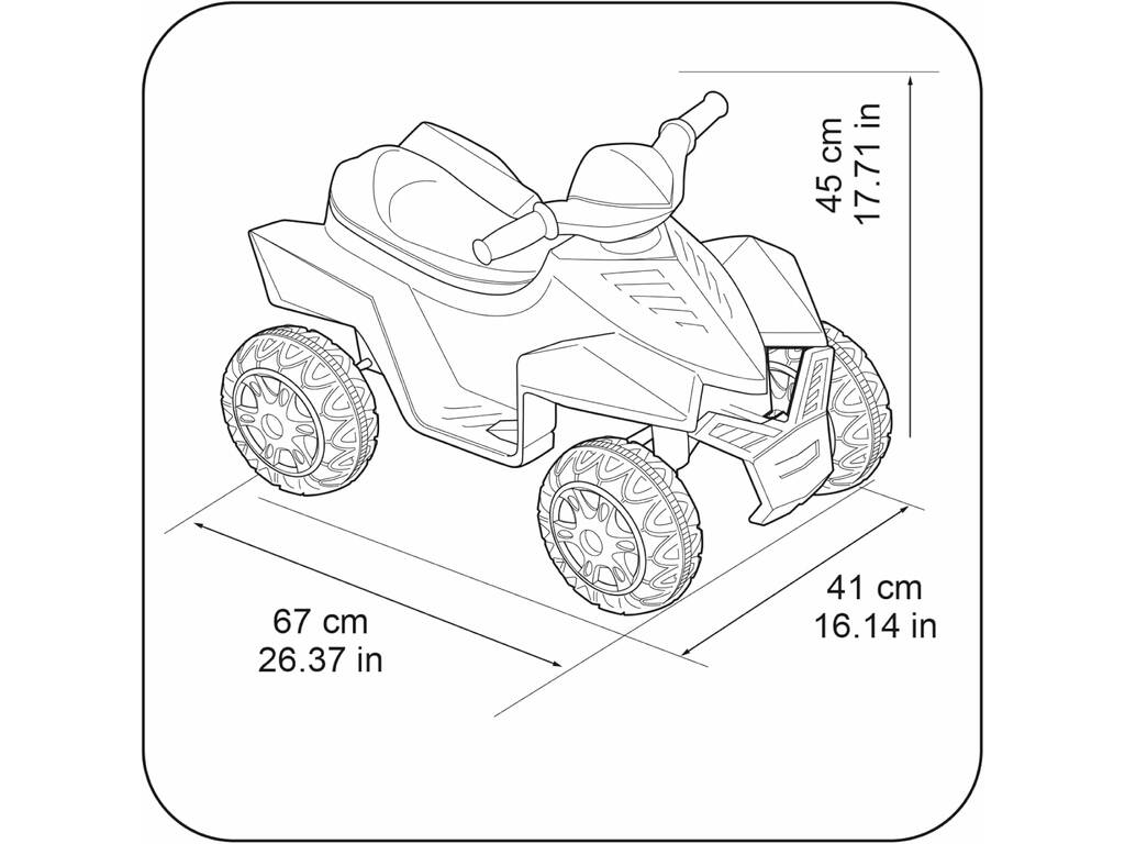 Feber Quad Racy Rojo de 6V