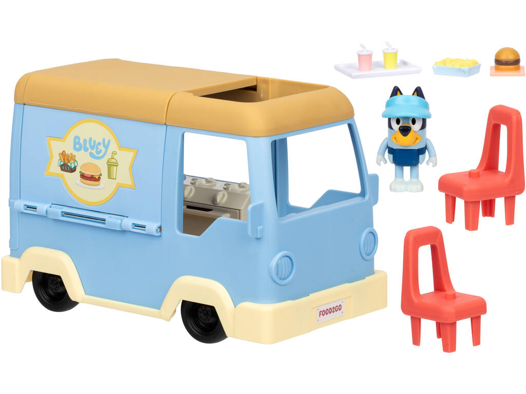 Bluey Set Food Truck con Figura y Accesorios