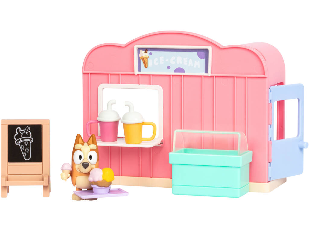 Bluey Set Mini Playset con Figura y Accesorios