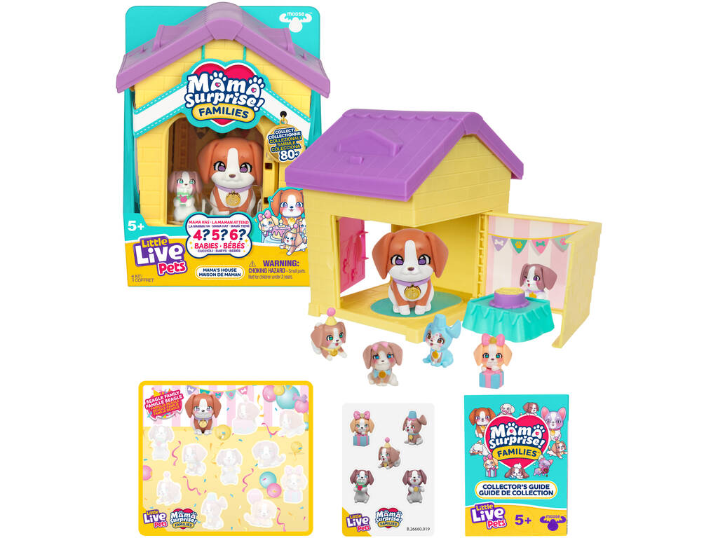 Little Live Pets Mama Surprise Families Maison de maman avec bébés
