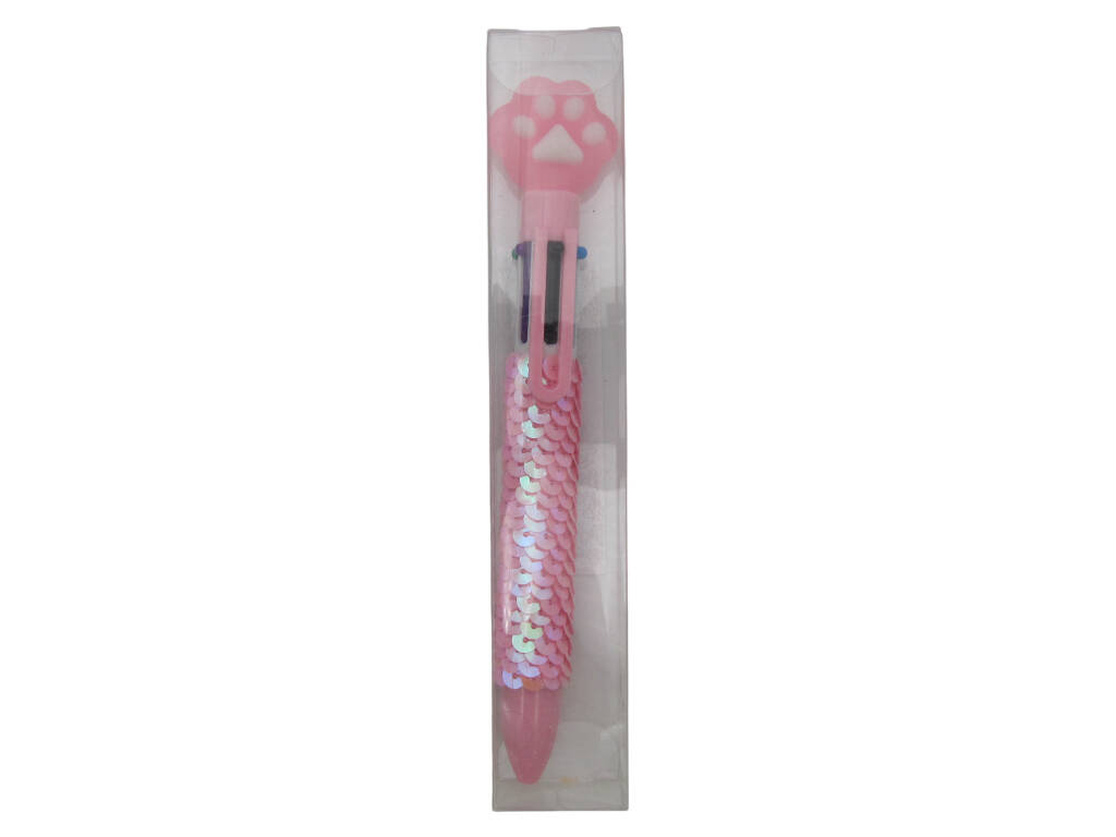 Stylo à bille 6 couleurs avec 16,5 cm d'impression
