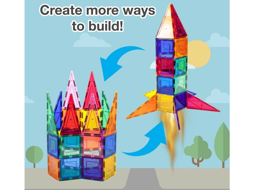 Picasso Tiles Créations magnétiques Pack de 32 pièces