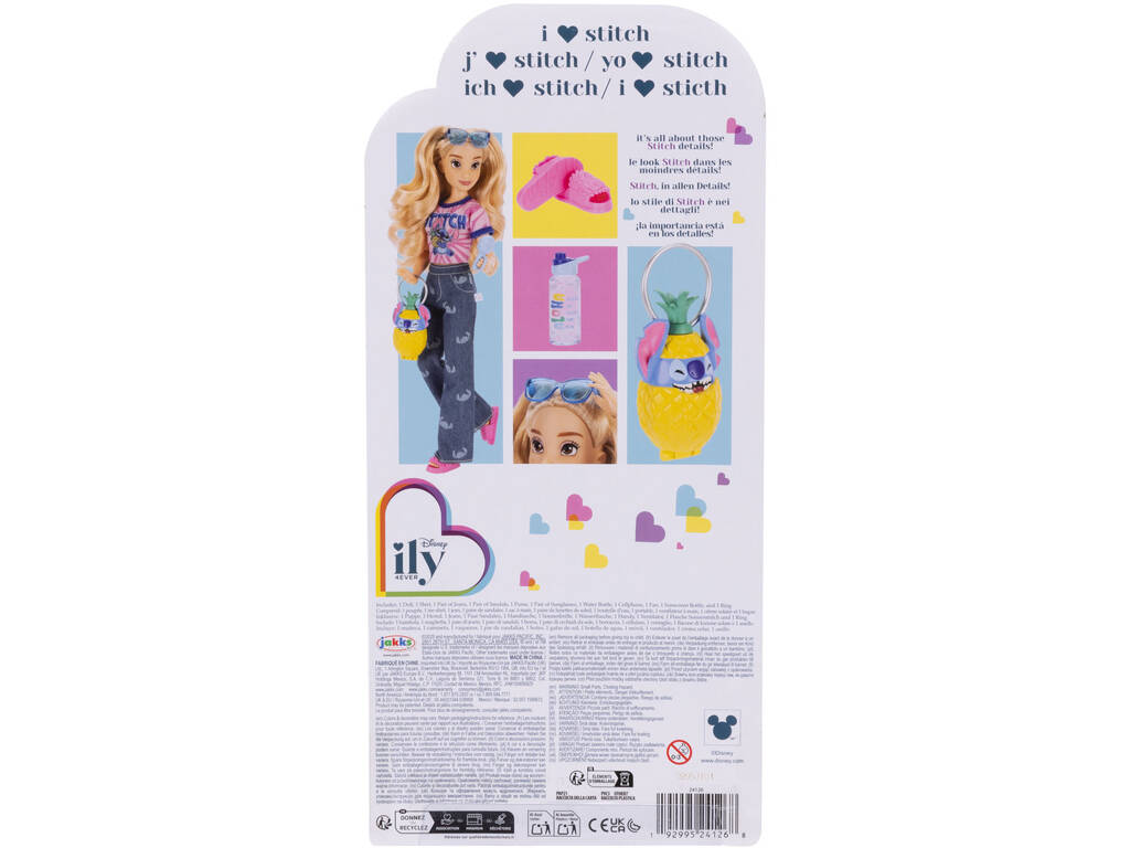 Disney Ily 4Ever Boneca Stitch Inspired de 29 cm com Acessórios