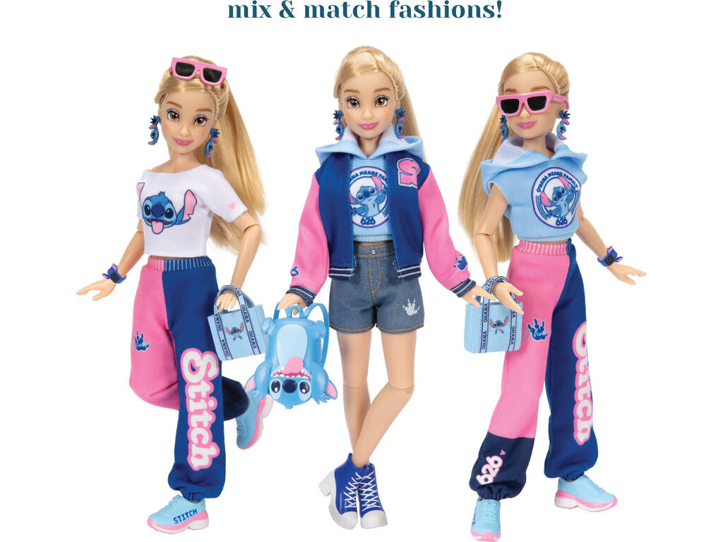 Disney Ily 4Ever Poupée Stitch Inspired de 29 cm avec 2 tenues de sport